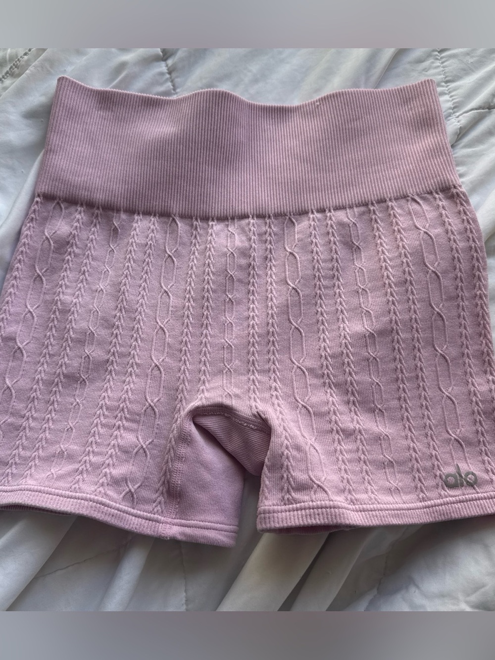 Alo pink workout shorts- size small